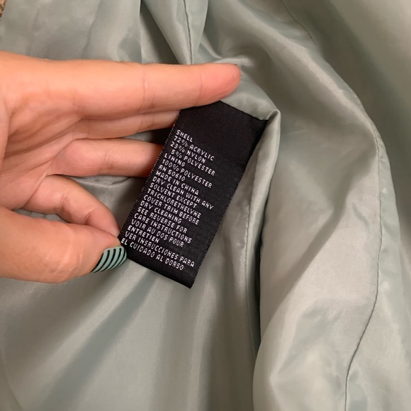 Kasper 2P Aqua and Brown Tweed Blazer - Picture 5 of 6